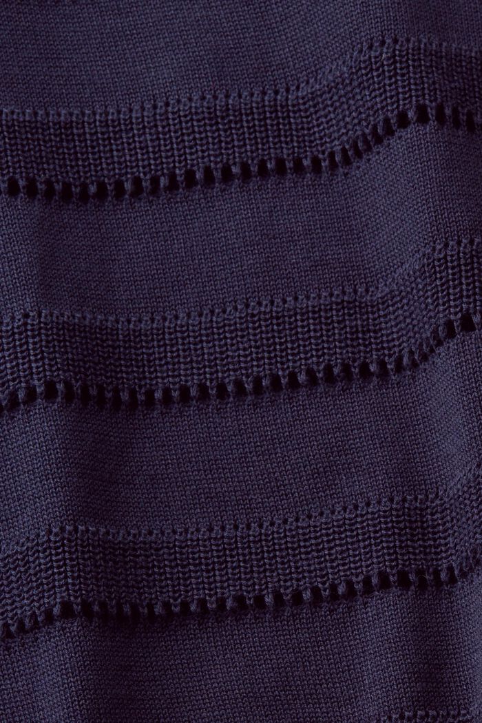 Jersey Pointelle, NAVY, detail image number 5