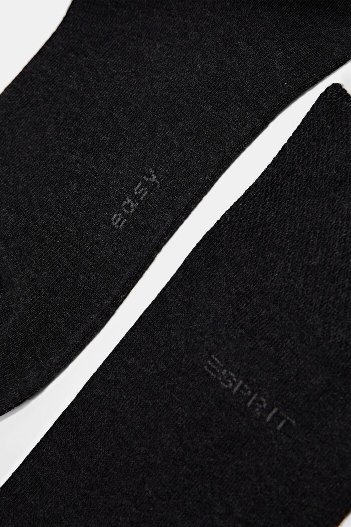2 pares de calcetines, mezcla de algodón ecológico, BLACK, detail image number 1