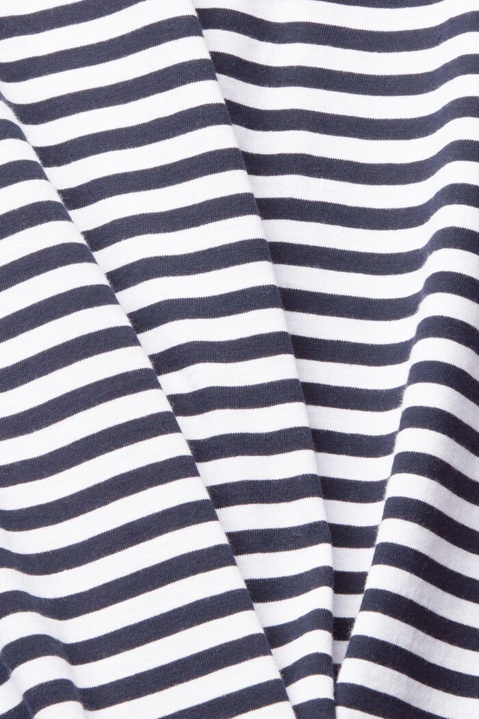 Camiseta de punto con estampado de rayas, WHITE, detail image number 1