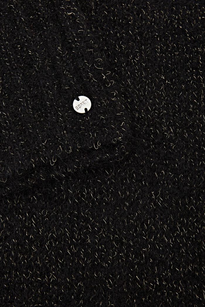 Bufanda en mezcla de lana y mohair, BLACK, detail image number 1
