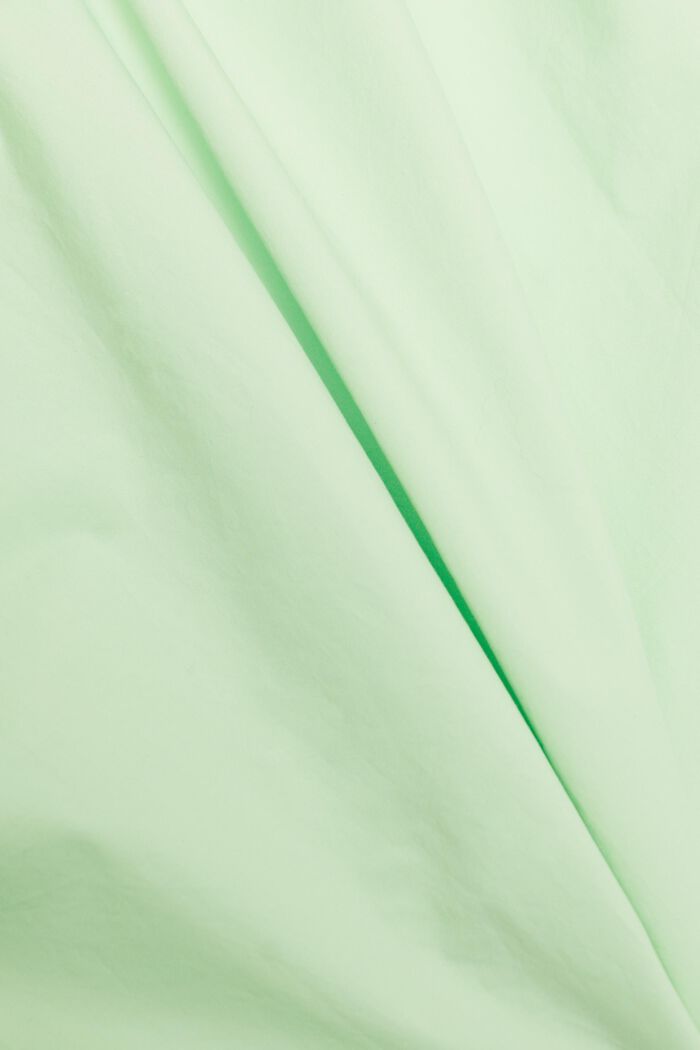 Camiseta de cuello abotonado, popelina de algodón, LIGHT GREEN, detail image number 4