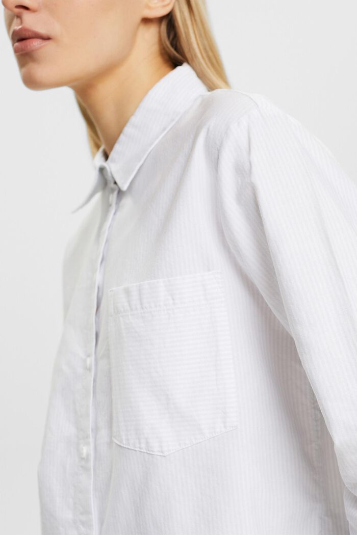 Blusa de algodón a rayas, LIGHT BLUE, detail image number 2