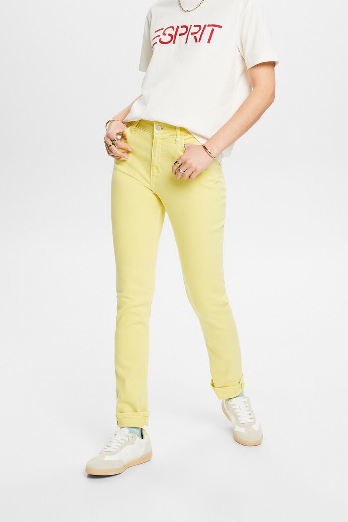 Jeans retro slim, PASTEL YELLOW, detail image number 0
