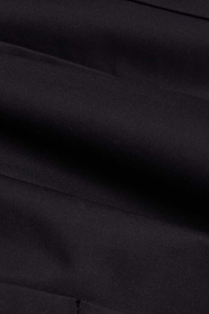 Gabardina corta de doble botonadura, BLACK, detail image number 5