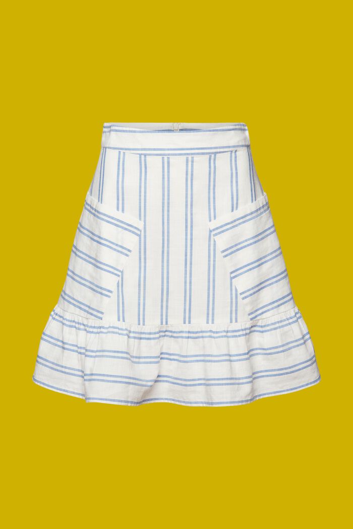 Minifalda a rayas, 100 % algodón, OFF WHITE, detail image number 6