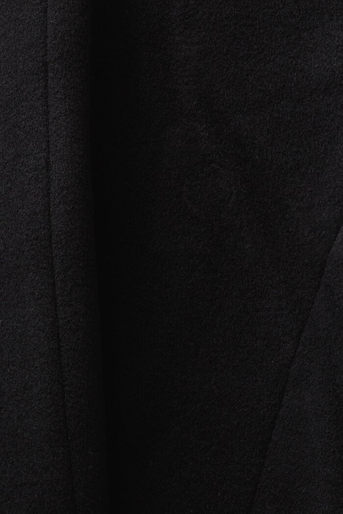 Abrigo de mezcla de lana reciclada con cachemir, BLACK, detail image number 5