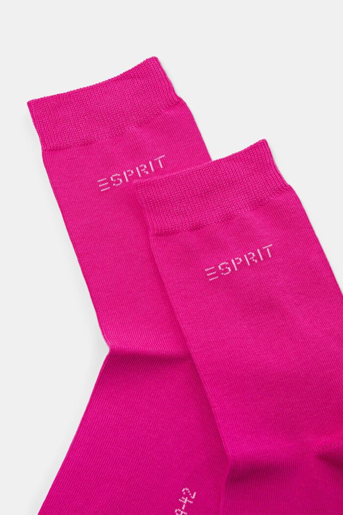 Pack de 2 pares de calcetines de punto, en algodón ecológico, HOT PINK, detail image number 2