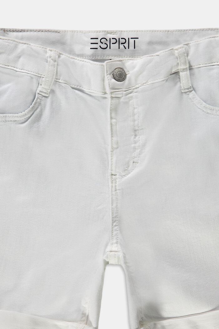 Reciclados: vaqueros cortos con cintura ajustable, WHITE, detail image number 2
