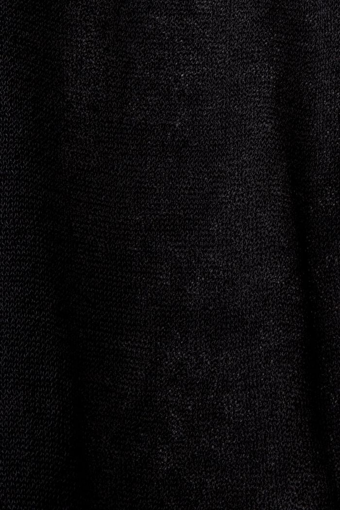 Cárdigan transparente de punto, BLACK, detail image number 6