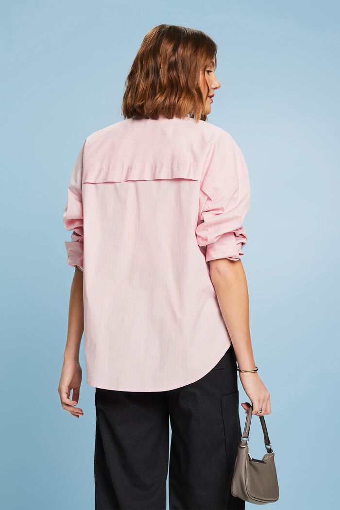 Camisa de cuello abotonado con diseño a rayas, PINK/LIGHT BLUE, detail image number 1