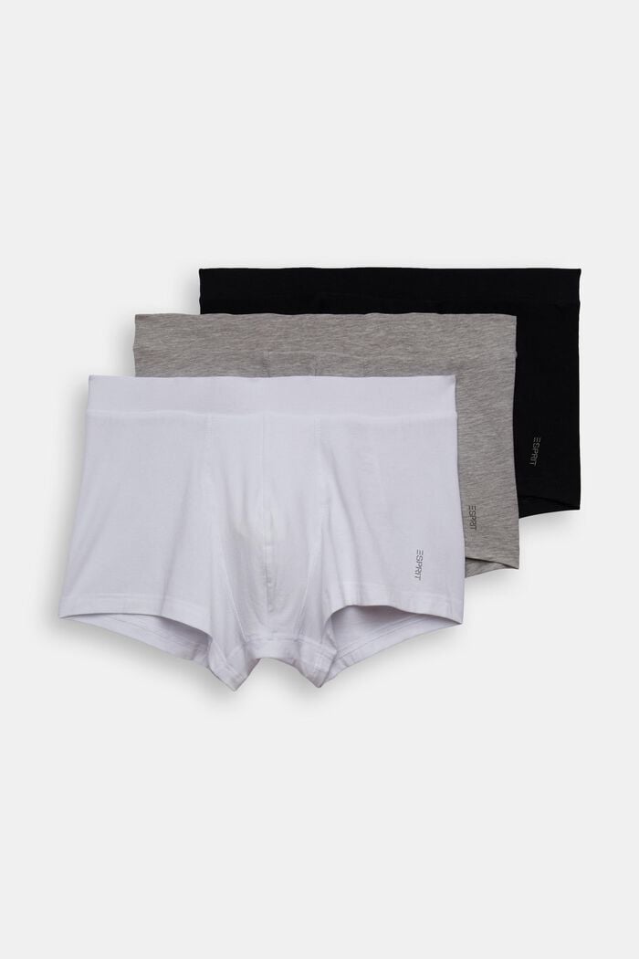 Multipack de calzoncillos cortos en mezcla de algodón elástico, WHITE, detail image number 1