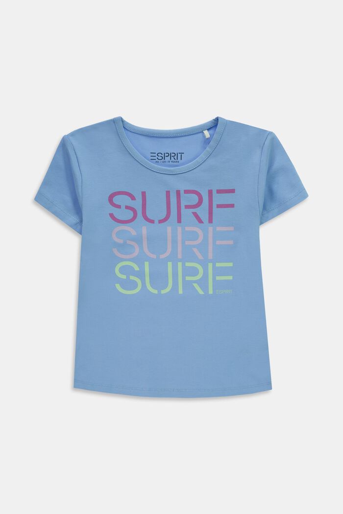 Camiseta de algodón con estampado surfero, BRIGHT BLUE, detail image number 0