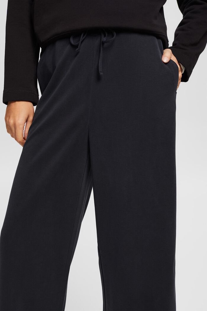 Pantalón culotte de felpa suave, BLACK, detail image number 2