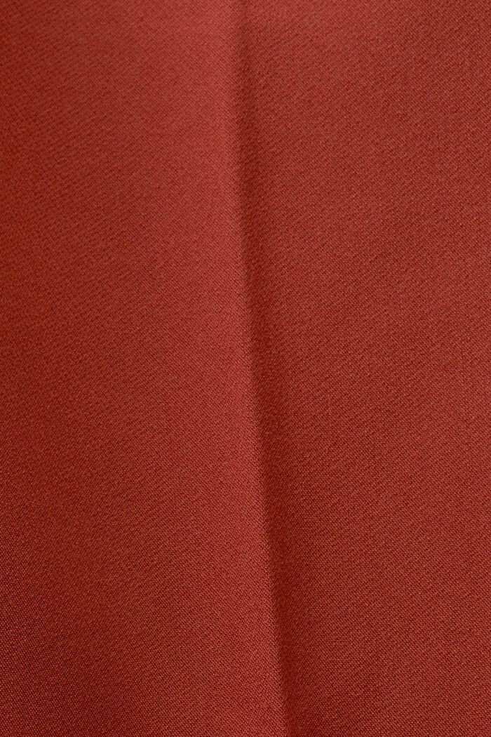 Pantalón chino de cintura alto con pinzas, RUST BROWN, detail image number 5