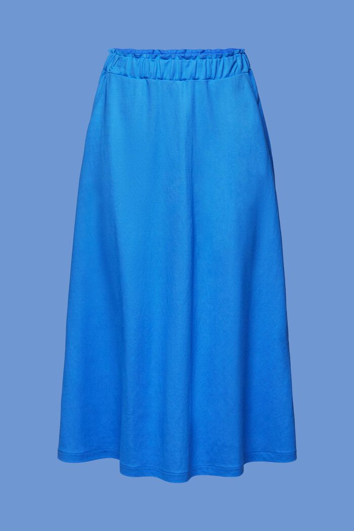 Falda midi con cintura elástica, BRIGHT BLUE, detail image number 7