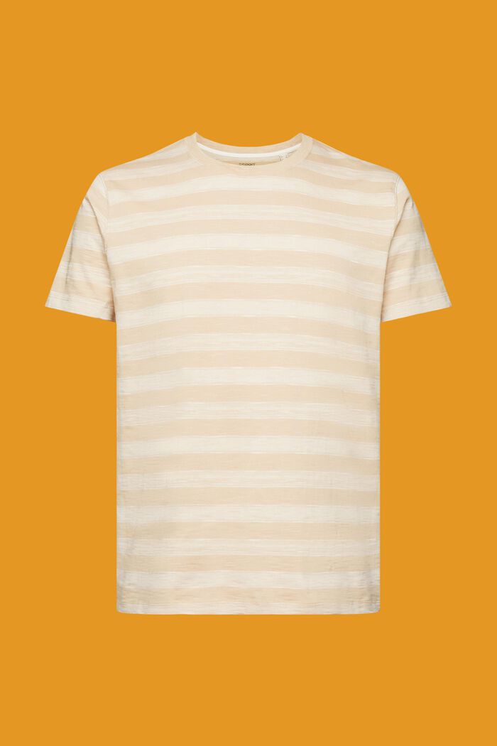 Camiseta a rayas, 100 %algodón, SAND, detail image number 6
