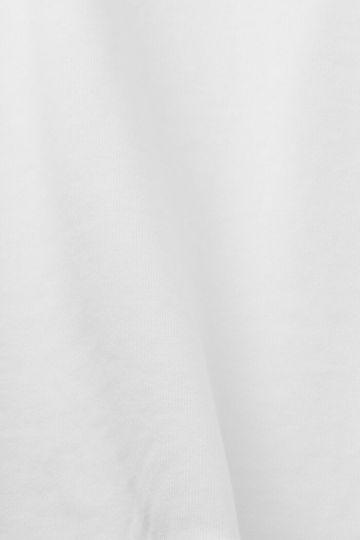 Sudadera de algodón ecológico con logotipo, OFF WHITE, detail image number 4