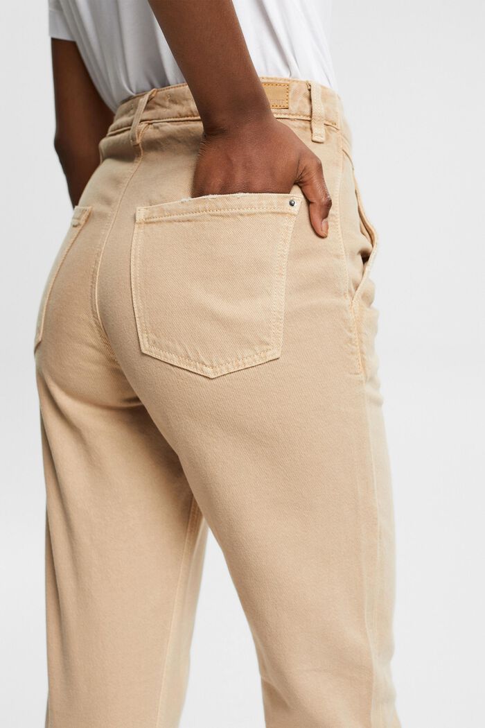 Pantalones corte estilo Mom Fit, LIGHT TAUPE, detail image number 3