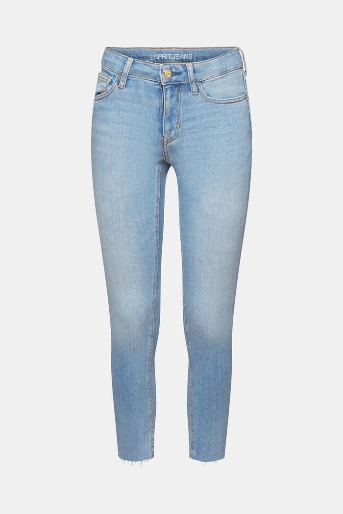 Jeans mid-rise skinny, BLUE LIGHT WASHED, detail image number 6