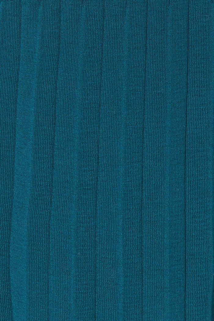 Vestido de punto plisado, algodón ecológico, ATLANTIC BLUE, detail image number 0