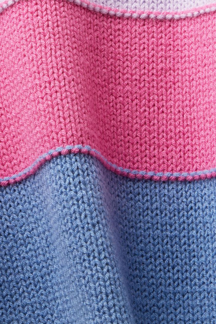 Jersey a rayas y cuello alto ayas, PINK FUCHSIA, detail image number 5