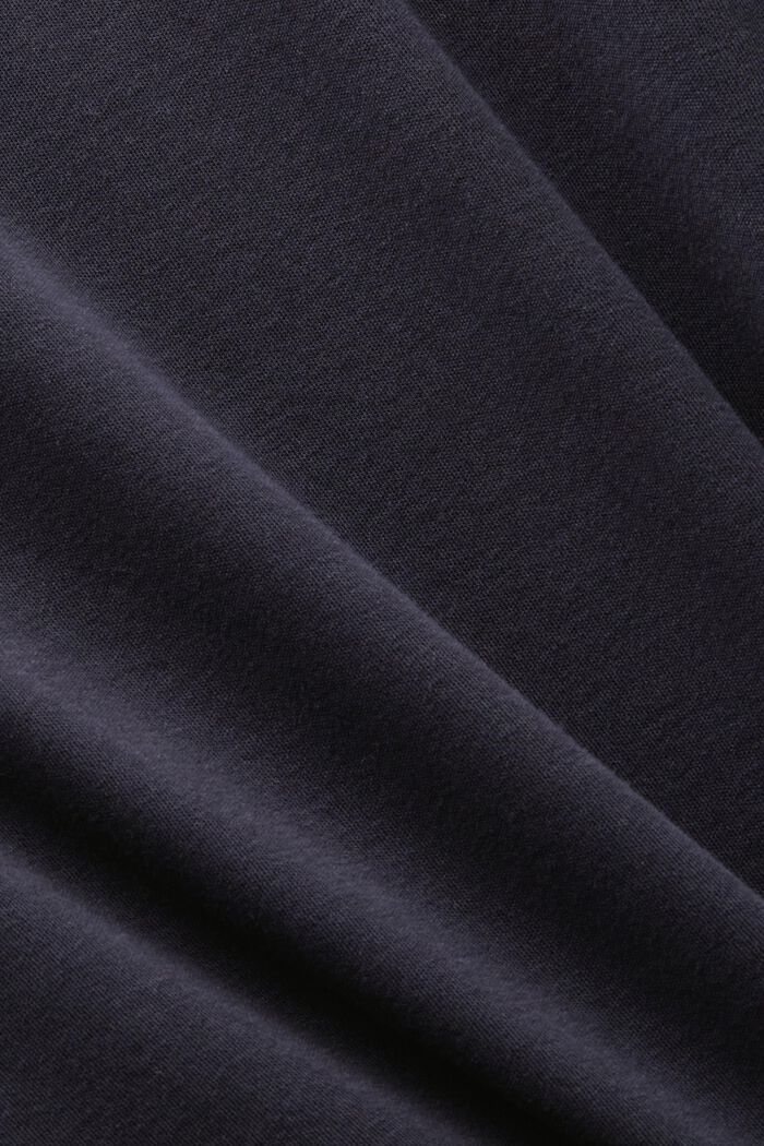 Vestido camisero de algodón con hombreras, BLACK, detail image number 5