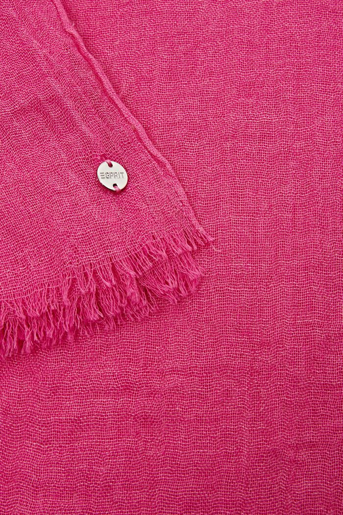 Bufanda con efecto arrugado, PINK FUCHSIA, detail image number 1