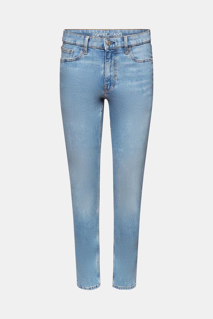 Jeans mid-rise slim tapered, BLUE LIGHT WASHED, detail image number 6