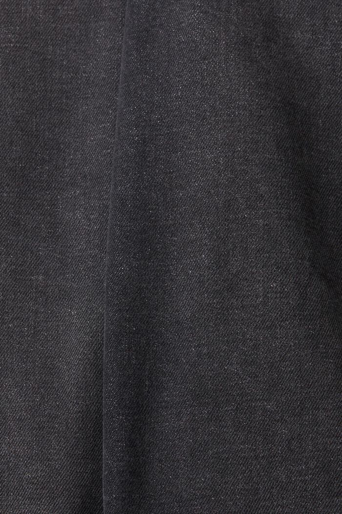 Vaqueros elásticos de largo tobillero con corte estilo años 90, BLACK DARK WASHED, detail image number 6