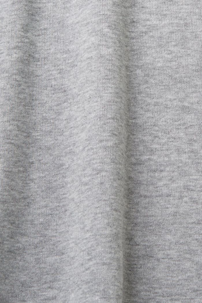 Camiseta en jersey de algodón con logotipo, LIGHT GREY, detail image number 4