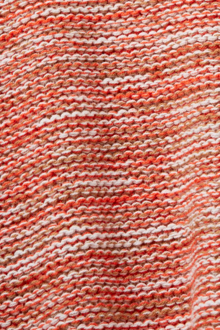 Jersey con cuello redondo, mezcla de algodón, CARAMEL, detail image number 5