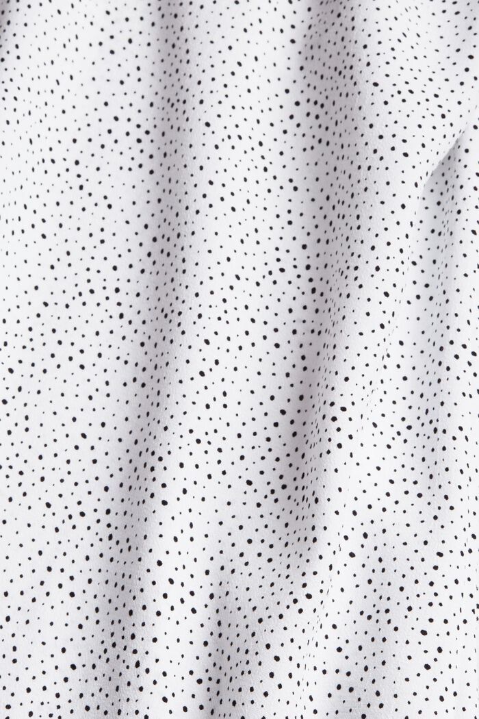 Blusa de crepé con estampado, LENZING™ ECOVERO™, NEW OFF WHITE, detail image number 4