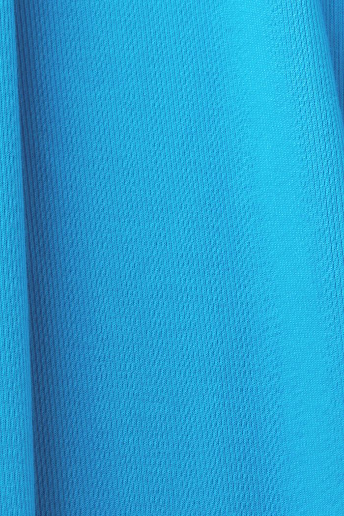 Vestido midi de jersey elástico, algodón elástico, BLUE, detail image number 6