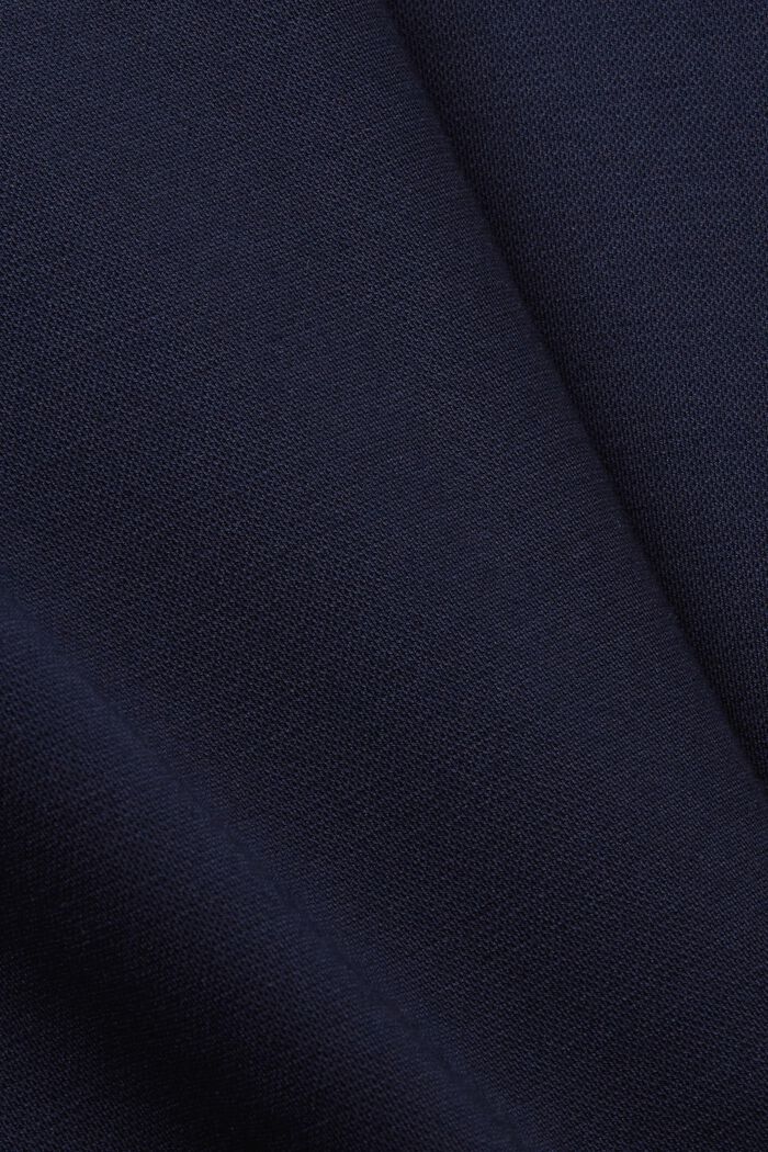 Americana de un solo botón en tejido jersey de piqué, NAVY, detail image number 4