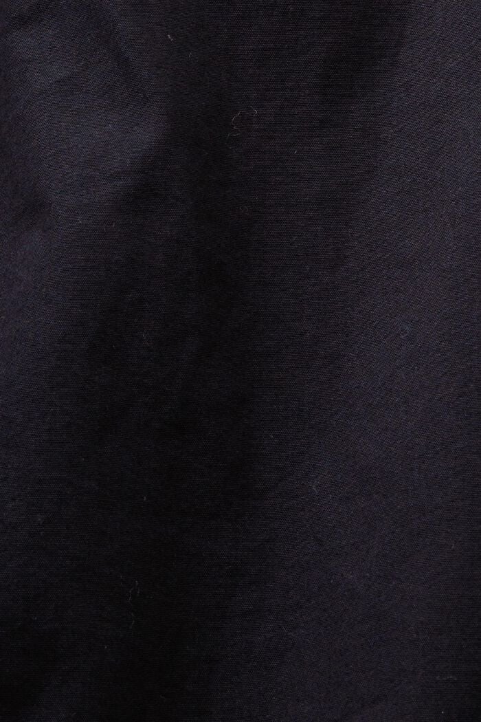Camisa estilo militar de algodón, BLACK, detail image number 4