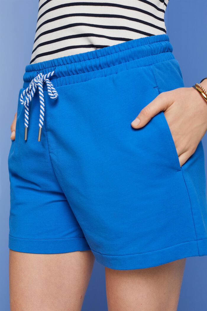 Shorts de felpa de algodón, BRIGHT BLUE, detail image number 2