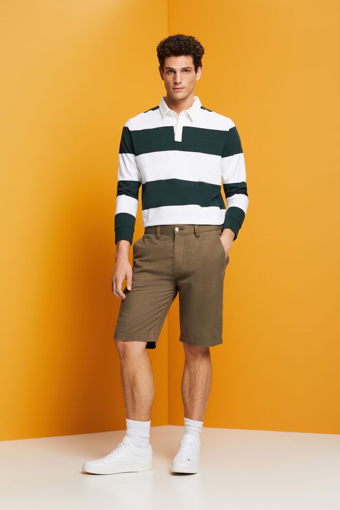 Shorts estilo chino, DUSTY GREEN, detail image number 1