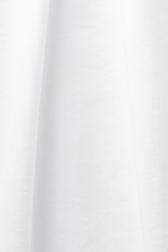 Camiseta de punto de algodón ecológico, WHITE, detail image number 4
