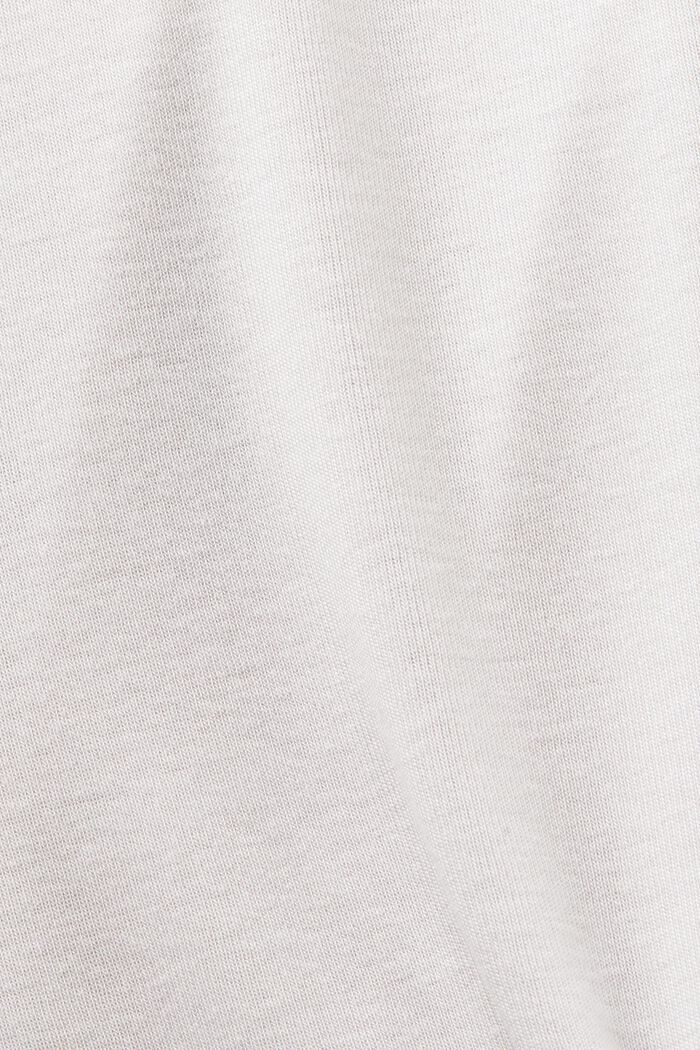 Camiseta de manga larga en tejido jersey, LIGHT GREY, detail image number 6