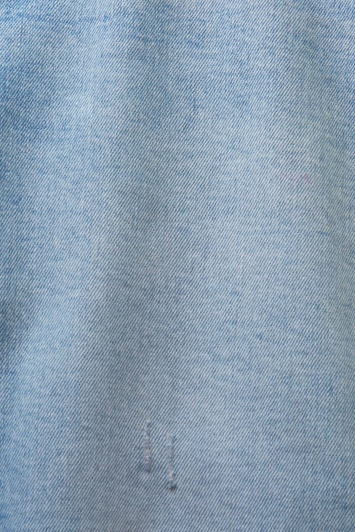 Jeans high rise retro straight fit, BLUE LIGHT WASHED, detail image number 6
