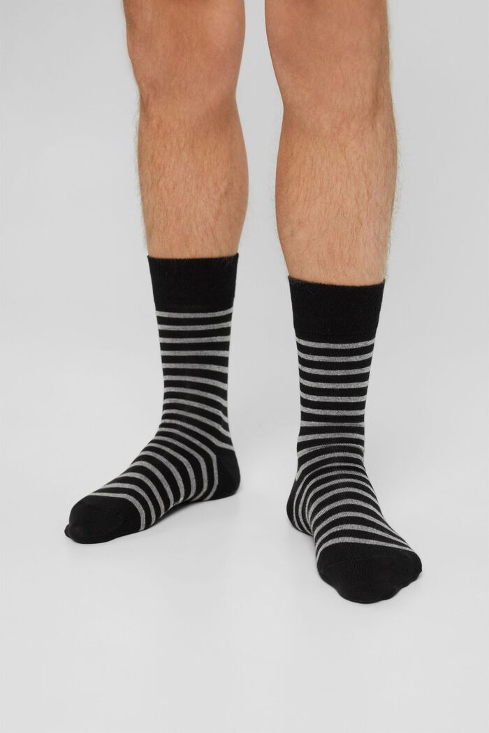 Pack de 2 pares de calcetines de punto grueso, BLACK, detail image number 1
