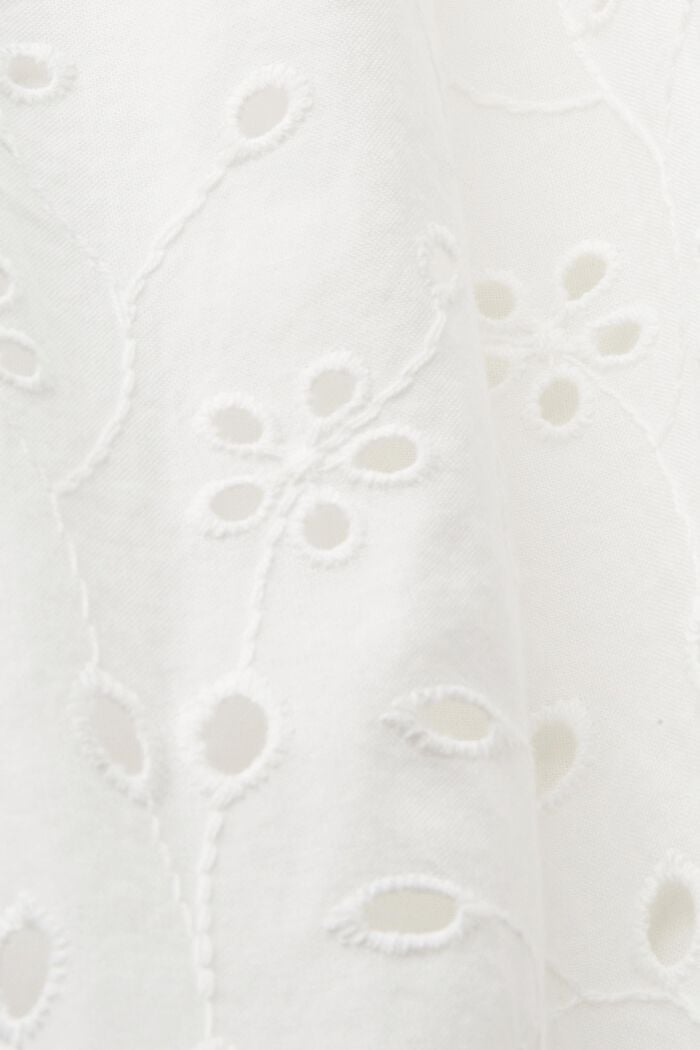 Vestido en encaje de algodón, OFF WHITE, detail image number 4