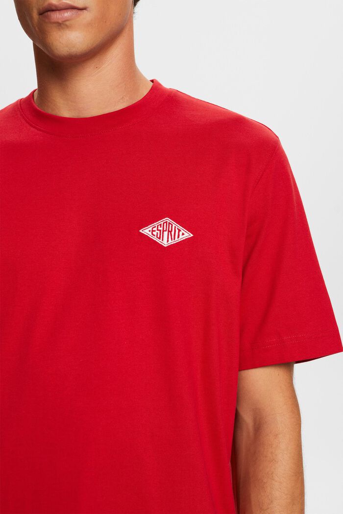 Camiseta de manga corta con logotipo, DARK RED, detail image number 1