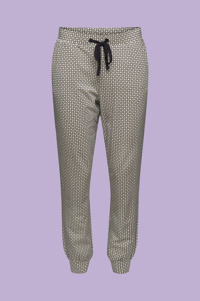 Pantalones de pijama de punto estampados, NEW BLACK, detail image number 5