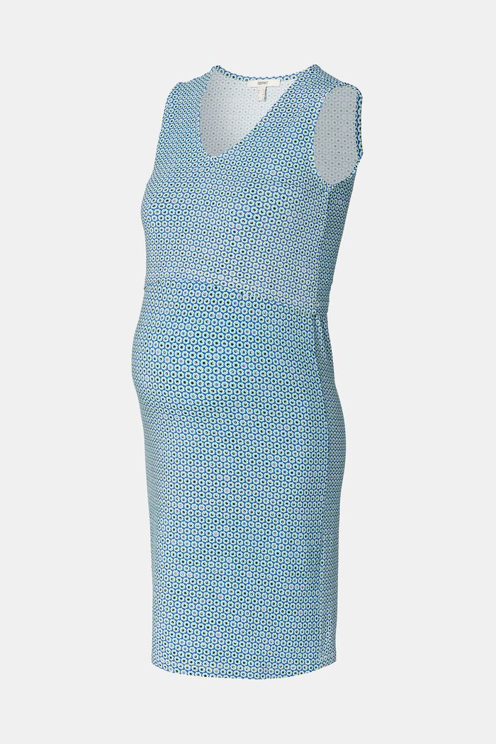 Vestido de tejido jersey con diseño floral y función de lactancia, PASTEL BLUE, detail image number 6