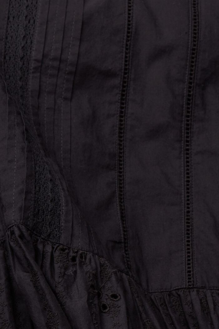Vestido con bordados calados, BLACK, detail image number 1