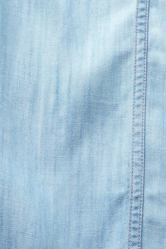 Pantalón de tiro alto con perneras anchas, BLUE LIGHT WASHED, detail image number 5