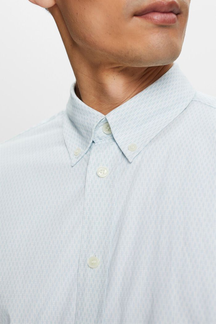 Camisa holgada de algodón con estampado, WHITE, detail image number 2