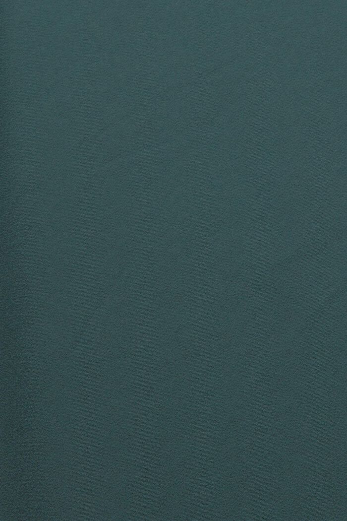 Blusa con acabado satinado, DARK TEAL GREEN, detail image number 5