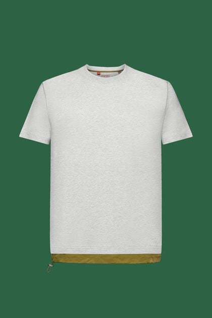 Camiseta en tejido jersey de algodón con cordón